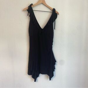 Wild Fable Black‎ Ruffle Mini Dress